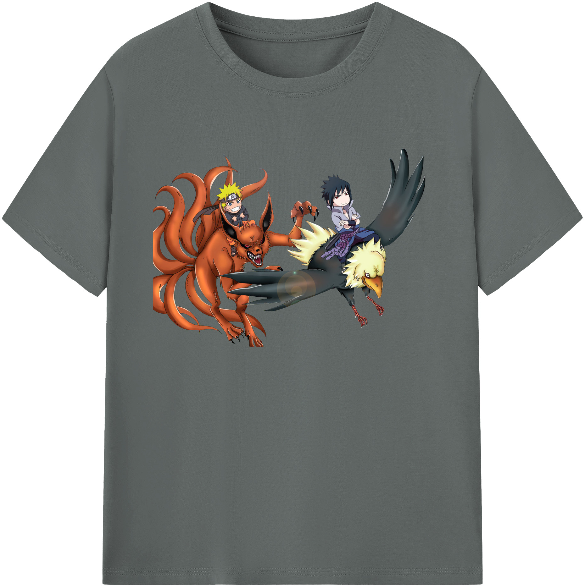 （画像用） NARUTO -ナルト- うずまき ナルト Uzumaki Naruto 綿100％ メンズ半袖Tシャツ｜肌触りやわらか＆通気性